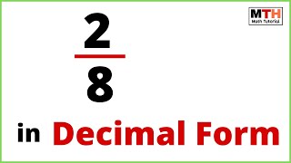 Write 2 8 As A Decimal