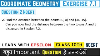 Coordinate Geometry | Exercise 7.1 Q2 | Class 10 Maths | NCERT Solution in Hindi