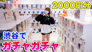 ガチャガチャ2千円分やる！渋谷で大量のガチャ発見！可愛すぎるの見つけた！【ガチャガチャ】