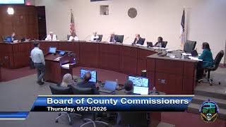 Board of County Commissioners Meeting - May 21, 2026
