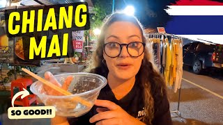 The BIGGEST Night Market in THAILAND (We Explore Chiang Mai Walking Street Sunday Night Market)