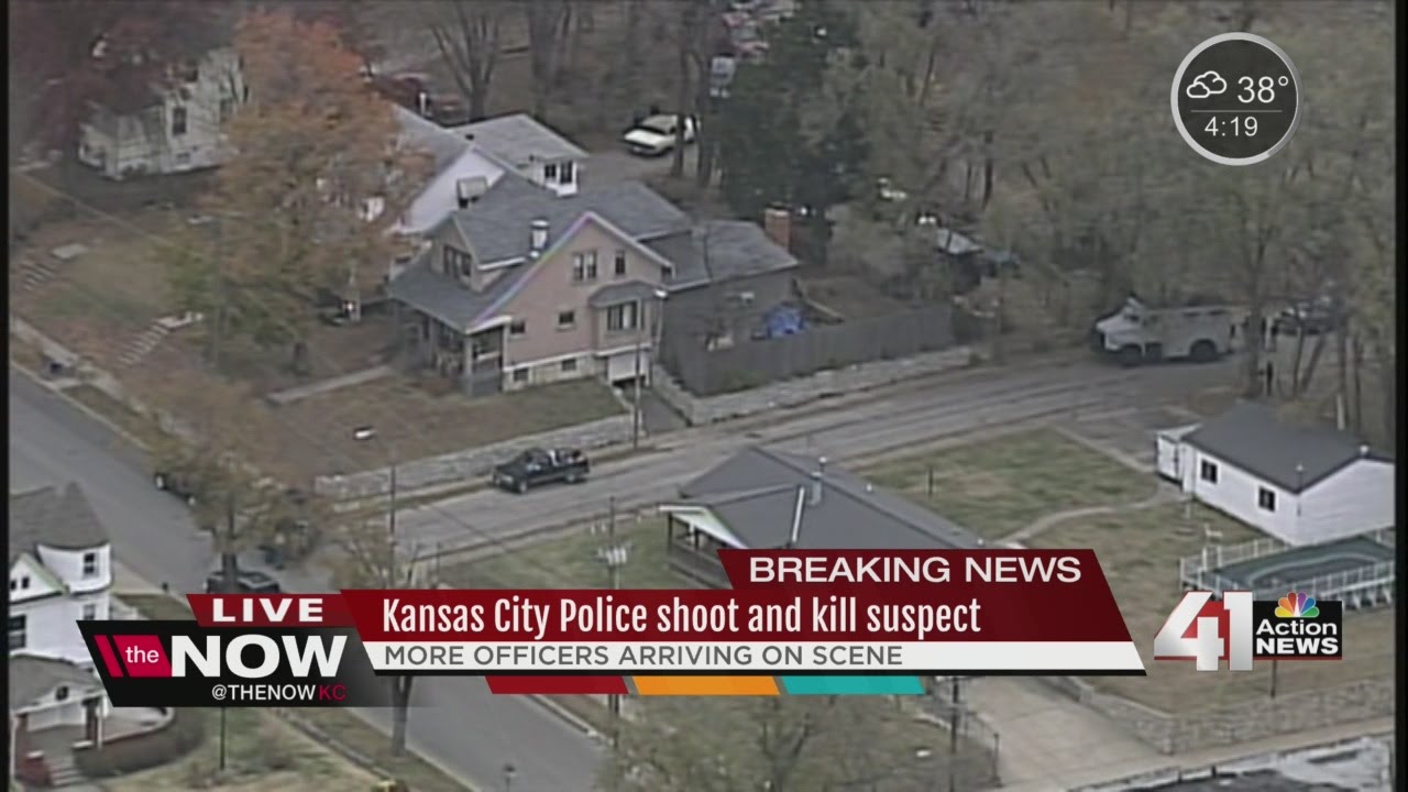 Kansas City Police Shoot Suspect - YouTube