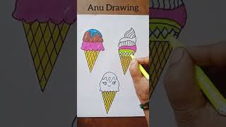 Ice cream Drawing Cartoon By Anu Charthad