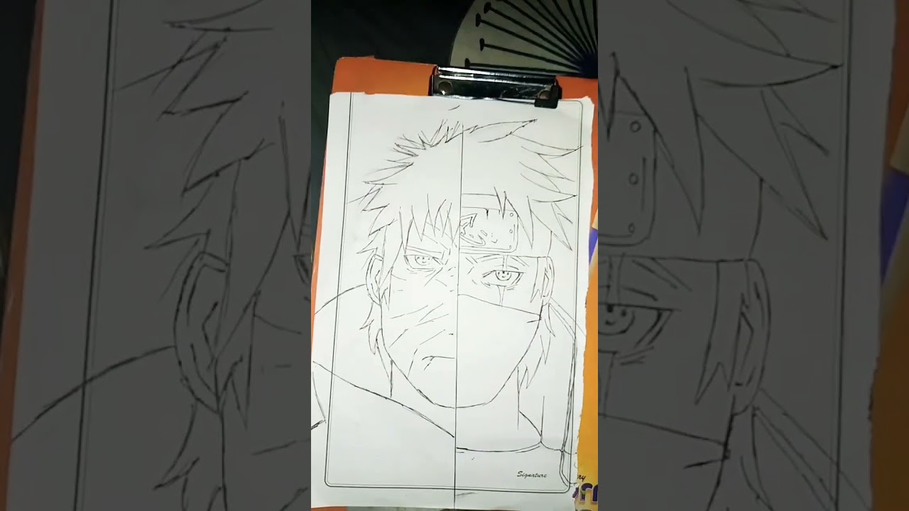 #shorts Kakashi Hatake And Obito Drawing 😱💯😱|#obito #kakashihatake # ...