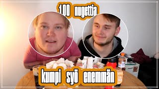 100 Nugettia | Kumpi syö enemmän ft. Andrea