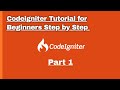 Codeigniter Tutorial for Beginners Step by Step