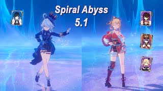 Furina C6 & Yelan C1 | Yoimiya | Spiral Abyss 5.1 Floor 12 | Genshin Impact