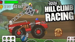 Fire Truck In Jungle Is Funny | Hill Climb Racing - 1 | Funny Video | MRstark GAMING