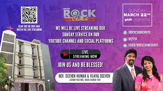 Rock Church Masabtank Live | Sunday Service Live | 22nd March 2020 | Rev Deeven Kumar