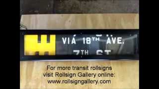 Rockford Mass Transit District side mylar bus rollsign (Rockford, Illinois)