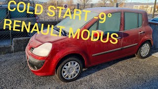 COLD START -9° RENAULT MODUS 1.2 75CV