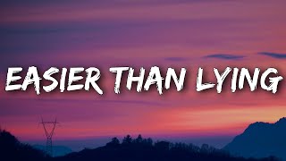 Halsey - Easier than Lying (Lyrics)