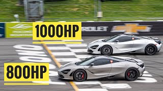 Racing A $350,000 McLaren 720s vs 1000HP 720s