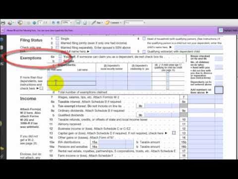 How to Fill Out your Income Tax Form 1040 How to Fill Out your Income Tax Form 1040