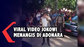 Video Viral Jokowi Menangis Saat Berkunjung ke Adonara, NTT