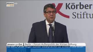 Rede von Sigmar Gabriel beim Forum Außenpolitik der Körber-Stiftung am 05.12.17