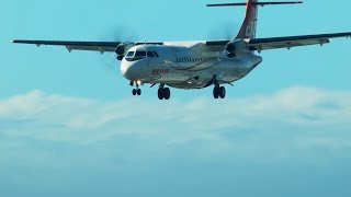 Air Tahiti (F-ORVV \u0026 F-ORVR). Landing in Tahiti (NTAA). 06/10/2018.