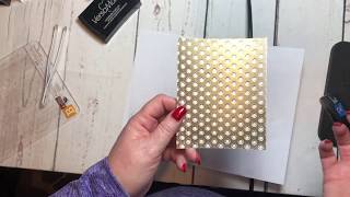 Heat Embossing with an embossing folder