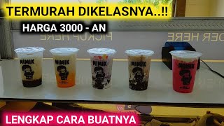 TERMURAH DI KELASNYA...!! CARA PEMBUATAN MINUMAN KEKINIAN HARGA MULAI 3 RIBUAN BIKIN BANJIR ORDERAN!