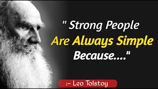 Brilliant Leo Tolstoy Quotes That Everyone Should know | Quotes of Great Person
