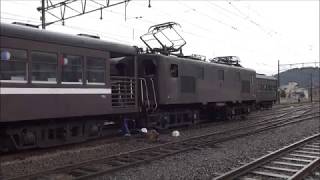 【入換風景】EL・SL入換 大井川鉄道 新金谷 Scenery with Japanese old train 201704