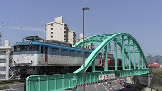 【JR貨物】８１５３レ ＥＦ８１-５０１＋ＤＥ１０-１２０２(ﾑﾄﾞ付)