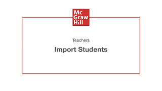 How Teachers Can Import Students in ConnectED