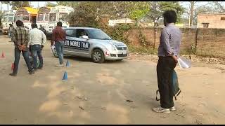 Barasat RTO Driving licence Practical Exam; Front U Turn and Back U Turn.