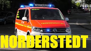 [IGNORANTE FAHRRADFAHRER] 2x NEF + RTW Rettungsdienst RW NORDERSTEDT #MontisEinsatzfahrten