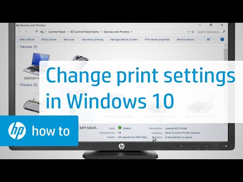 Changing Print Settings in Windows 10 Changing Print Settings in Windows 10