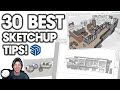 30 SketchUp Tips IN UNDER 15 MINUTES to Make You Better at SketchUp!