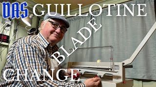 Changing the Blade on an Ideal Guillotine // Adventures in Bookbinding