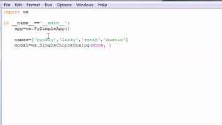 wxPython Programming Tutorial 14 Choice List Dialog YouTube