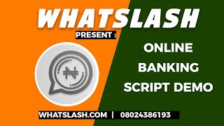 ONLINE BANKING WEBSITE SCRIPT 2023