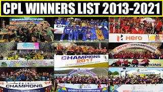 CPL Winners List From 2013-2021 | Caribbean Premier League Full Winners List From 2013-2021 | Record