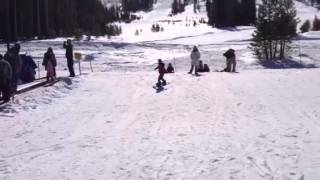 Samvrith's first snow boarding