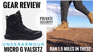 🔺Gear Review: Underarmour Micro G Valsetz Tactical Boot - Good for Security or LE Patrol?