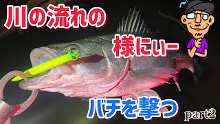 【シーバス】川の流れの中を流して釣りたいな♪