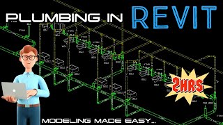 Plumbing Modeling in Revit - (Full Project)