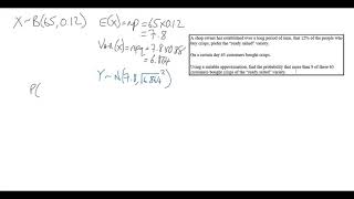 13RGF Stats - Q2 - Normal Distribution (Binomial Approximation)