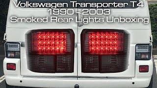 VOLKSWAGEN TRANSPORTER T4 1990 - 2003 LED SMOKED UPGRADE REAR TAIL LIGHTS