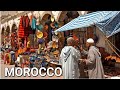 Moroccan Street Market • Street Food and Clothes • 4K 60FPS HDR walking tour