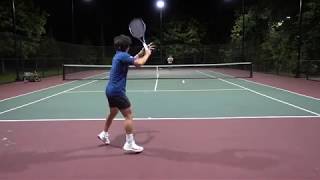 Tennis Practice w/ Former ACU Player | ACU大学の元選手とテニス練習 | 4-15-19