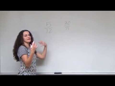 Comparing Fractions Using Common Numerators Comparing Fractions Using Common Numerators