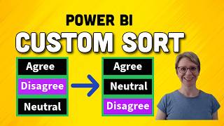 How to custom sort in Power BI using Power Query | Choose the sort order in Power BI