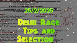 Delhi Race Tips and Selection || The Border Security Force Cup