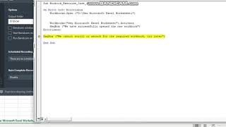 Workbook Error Handling code.