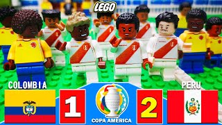 Colombia 1-2 Perú - Copa América 2021 - Grupo "B" - Resumen y Goles - Fútbol LEGO - Stop Motion