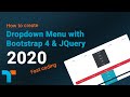 Drop Down Menu with Bootstrap 4 & JQuery - 2020