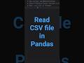 How to Read a CSV file into a Pandas DataFrame | Pandas Tutorial for Beginners